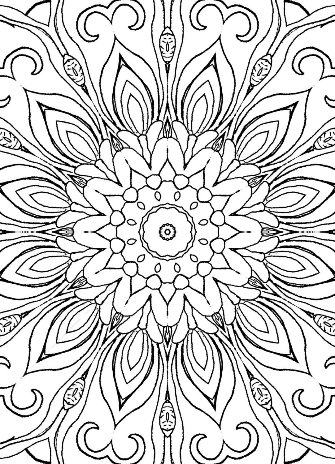 Adult Coloring Book
 25 Coloring Pages including Mandalas Geometric Designs Rug