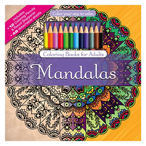 Adult Coloring Book Pencils
 Mandalas Adult Coloring Book Set With Colored Pencils And