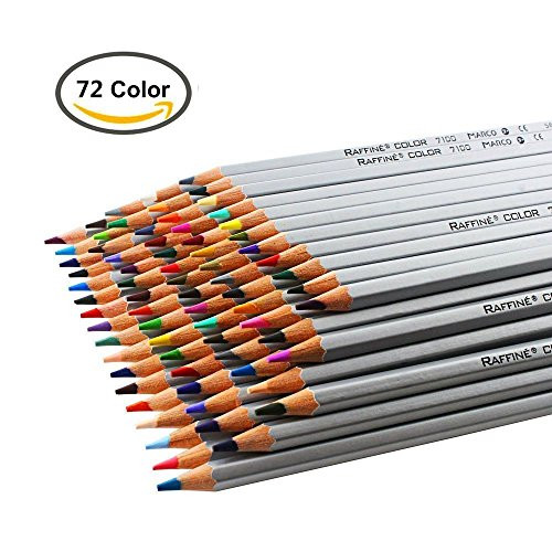 Adult Coloring Books And Pencils
 Marco 72 Colored Pencils set with case for Adults Coloring