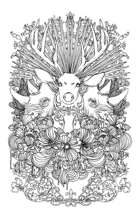Adult Coloring Books Animals
 Stunning Wild Animals Coloring Page