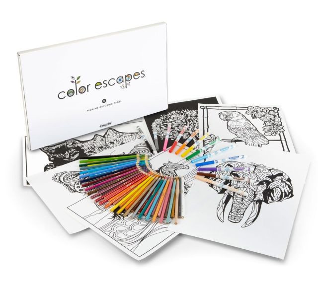 Adult Coloring Books Crayola
 Crayola Releases Premium Adult Coloring Kits