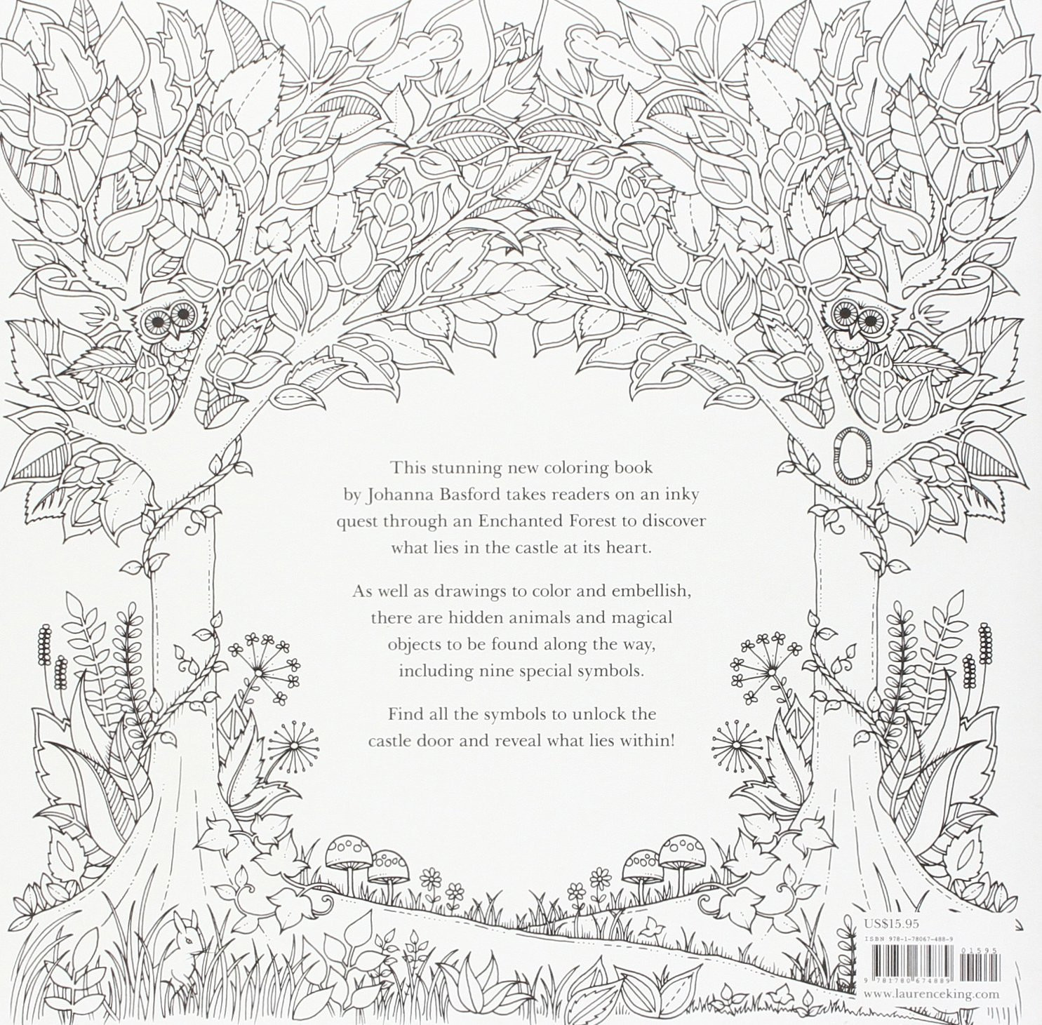 Adult Coloring Books Enchanted Forest
 Enchanted Forest An Inky Quest & Coloring Book [Paperback