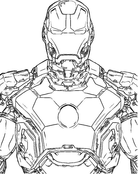 Adult Coloring Books For Men
 The Most Advanced Robot Iron Man Coloring For Kids Super