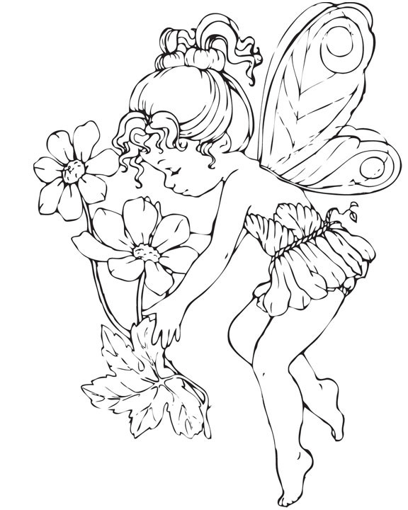 Adult Coloring Pages Fairy
 Disney Princess Fairy Coloring Pages To Kids
