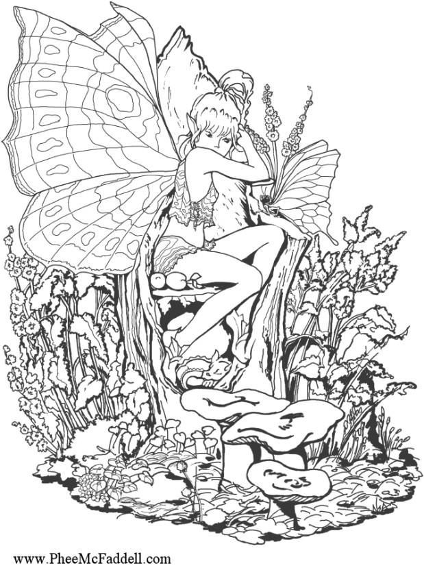 Adult Coloring Pages Fairy
 y Evil Fairy Coloring Pages For Adults Coloring Pages