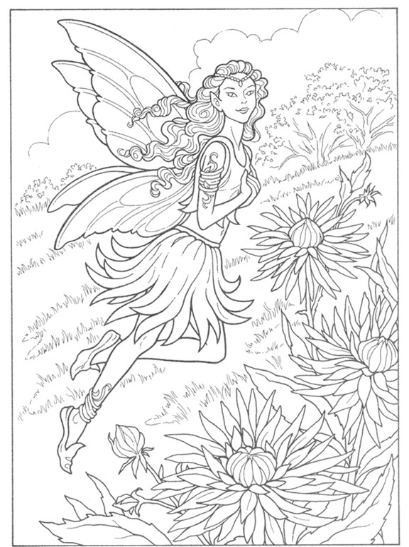 Adult Coloring Pages Fairy
 inkspired musings The Language of Flowers Chrysanthemum