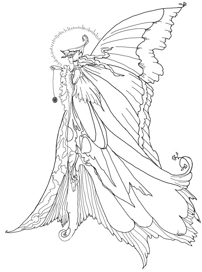 Adult Coloring Pages Fairy
 Fairy Coloring Pages for Adults Best Coloring Pages For Kids