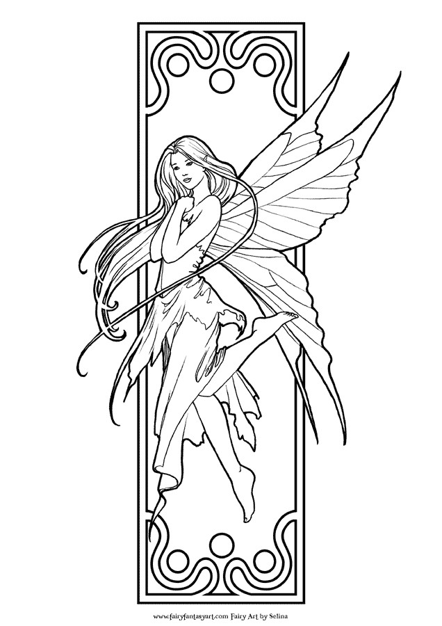 Adult Coloring Pages Fairy
 This fairy colouring site is updated often with new
