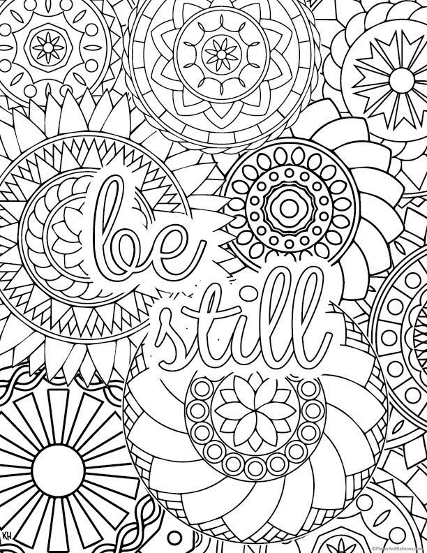 Adult Coloring Pages Free Printables
 Stress relief coloring pages to help you find your Zen
