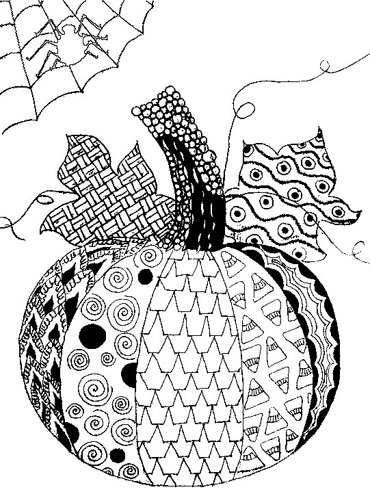 Adult Coloring Pages Halloween
 Art Therapy coloring page halloween Pumpkin Halloween 5