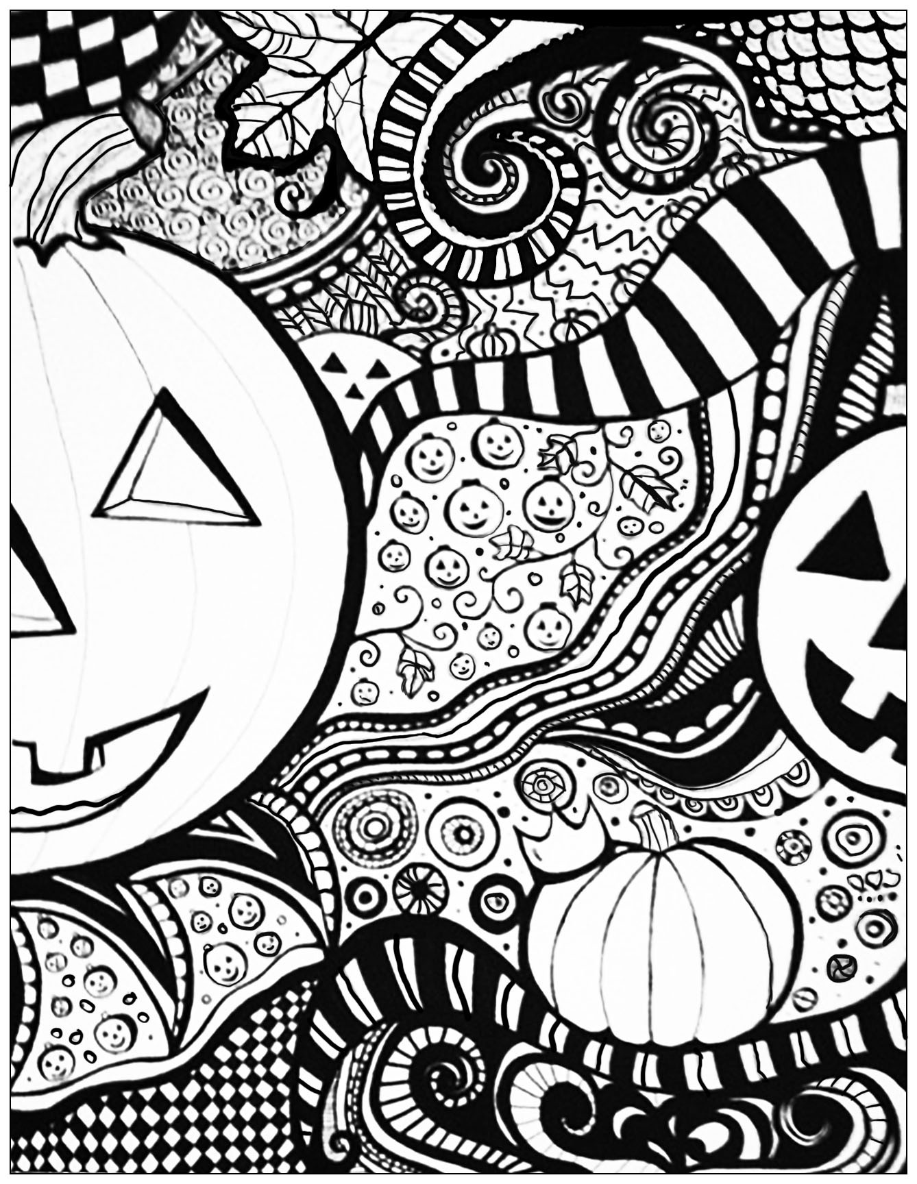 Adult Coloring Pages Halloween
 Halloween sheet Halloween Adult Coloring Pages
