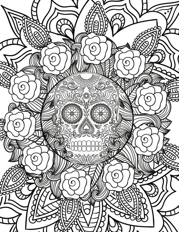 Adult Coloring Pages Halloween
 Adult Halloween Coloring Pages Coloring Home