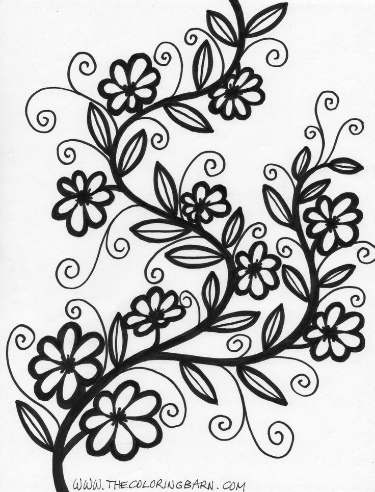 Adult Coloring Pages Patterns Flowers
 1000 images about Doodle Flowers on Pinterest