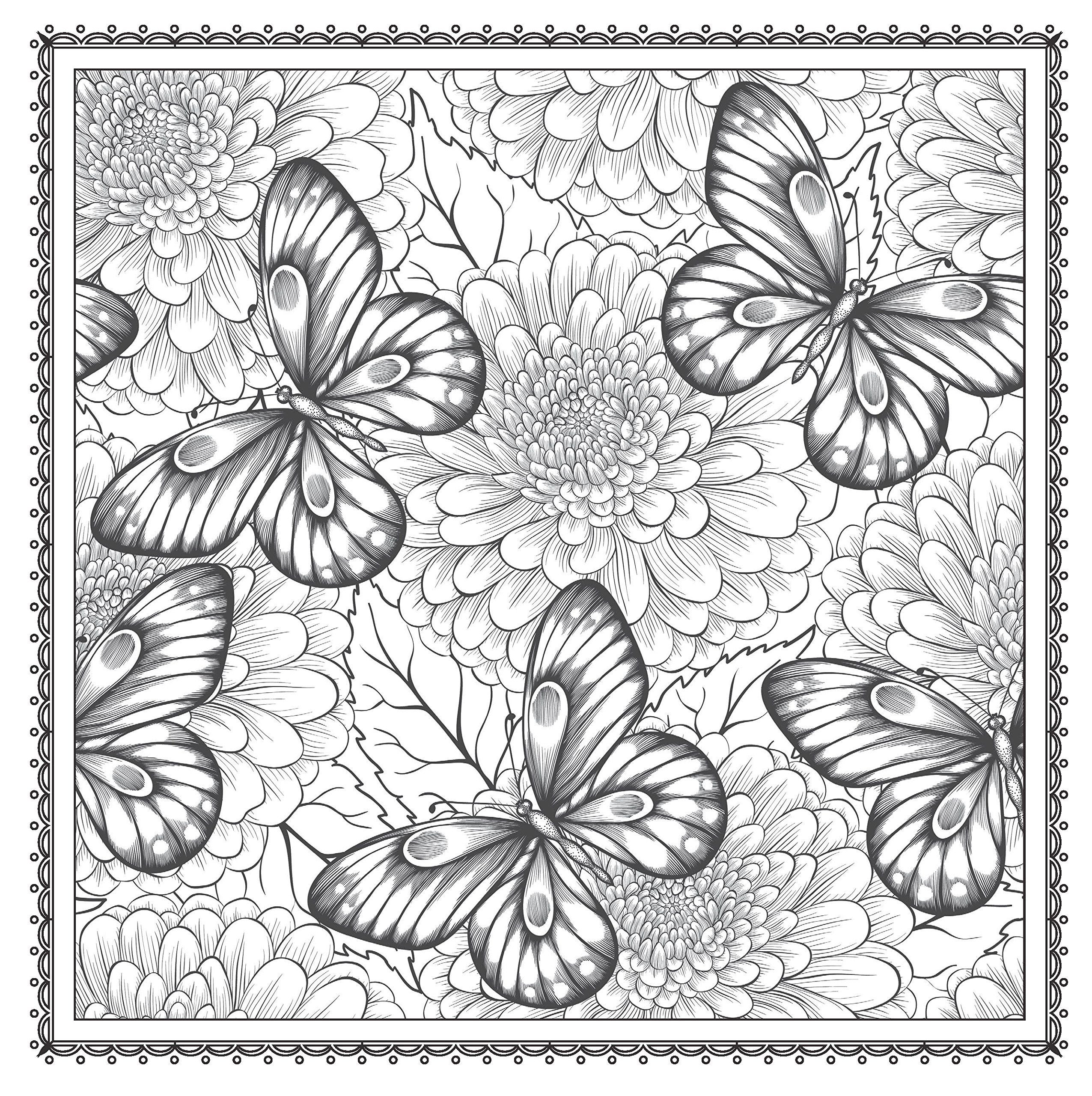 Adult Coloring Pages Patterns Flowers
 Blossom Magic Beautiful Floral Patterns Coloring Book for