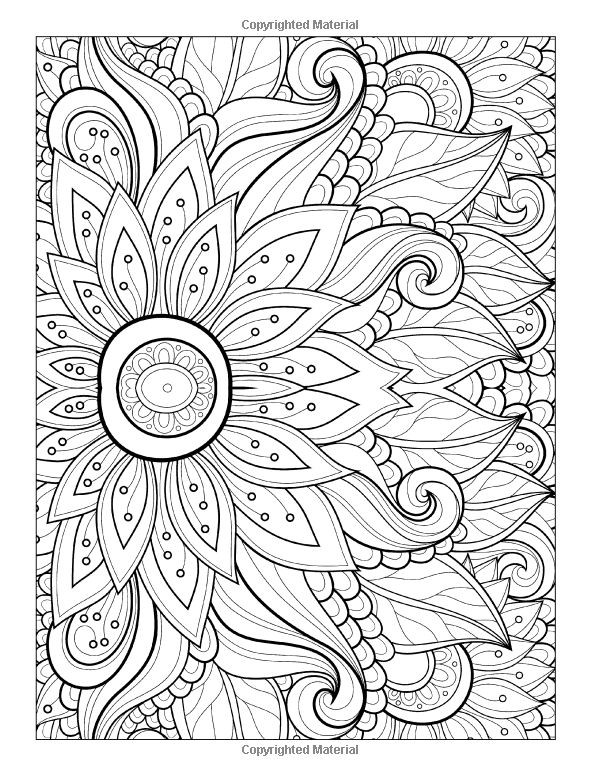 Adult Coloring Pages Patterns Flowers
 Coloring Books for Grown Ups