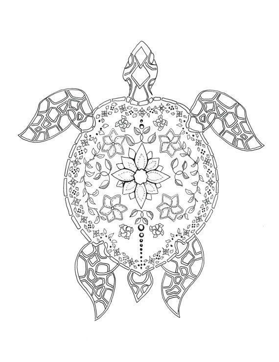 Adult Coloring Pages Turtle
 1231 best Color ANIMALS images on Pinterest