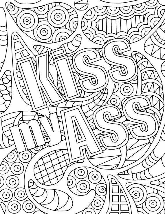 Adult Cursing Coloring Book
 free adult coloring pages swear words AOL Image Search