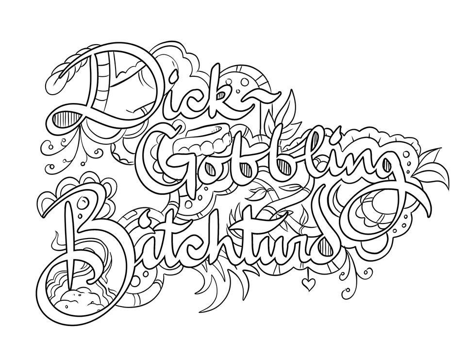 Adult Cursing Coloring Book
 Pin by Tamie White on Swear Words Adult Coloring Pages