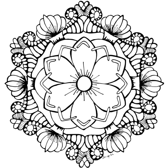 Adult Flower Coloring Pages
 FREE Adult Coloring Pages 35 Gorgeous Printable Coloring