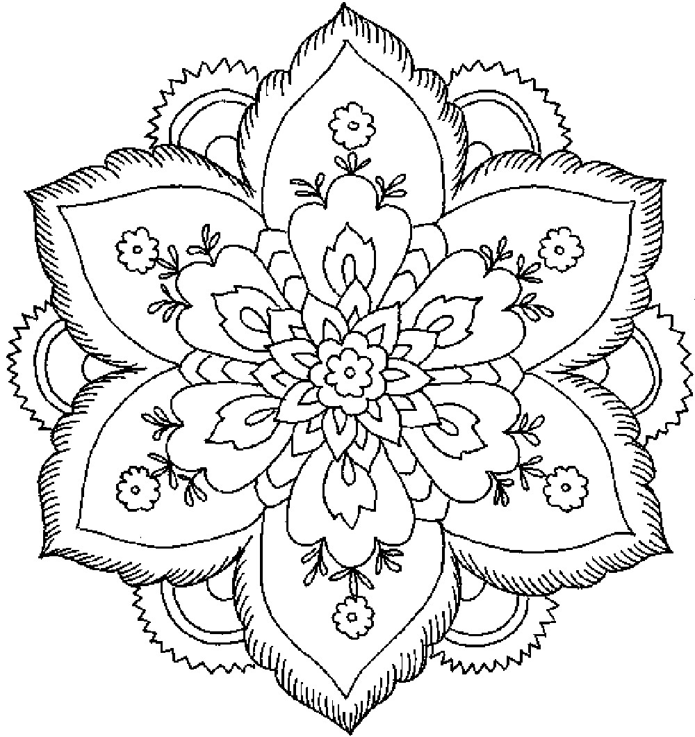 Adult Flower Coloring Pages
 Adult Coloring Pages Printable