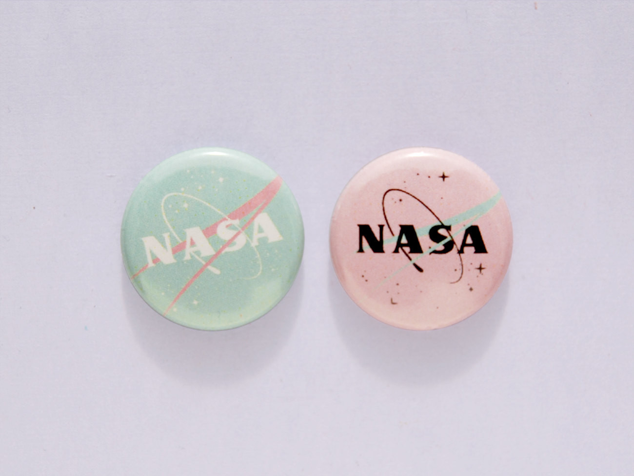 Aesthetic Pins
 1 NASA buttons