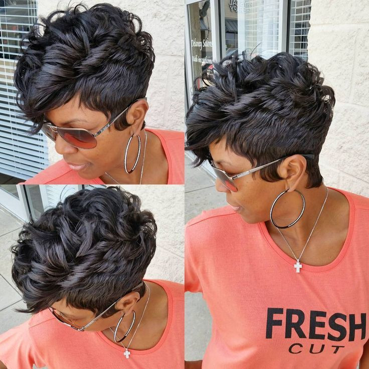 African American Short Quick Weave Hairstyles
 83 best African American Hairstyles images on Pinterest