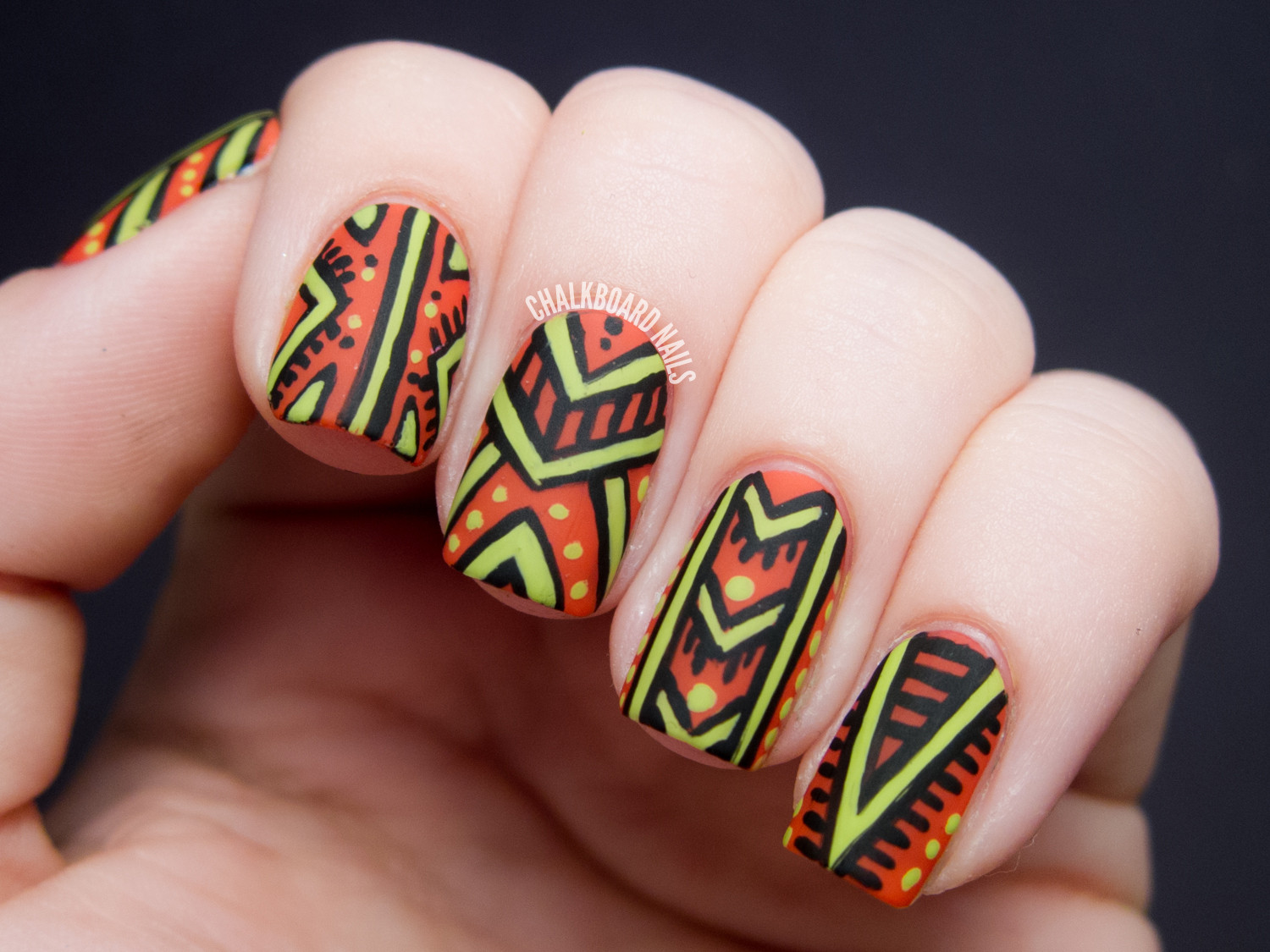 African Nail Designs
 African Patterned Nicole by OPI Tink Nail Art