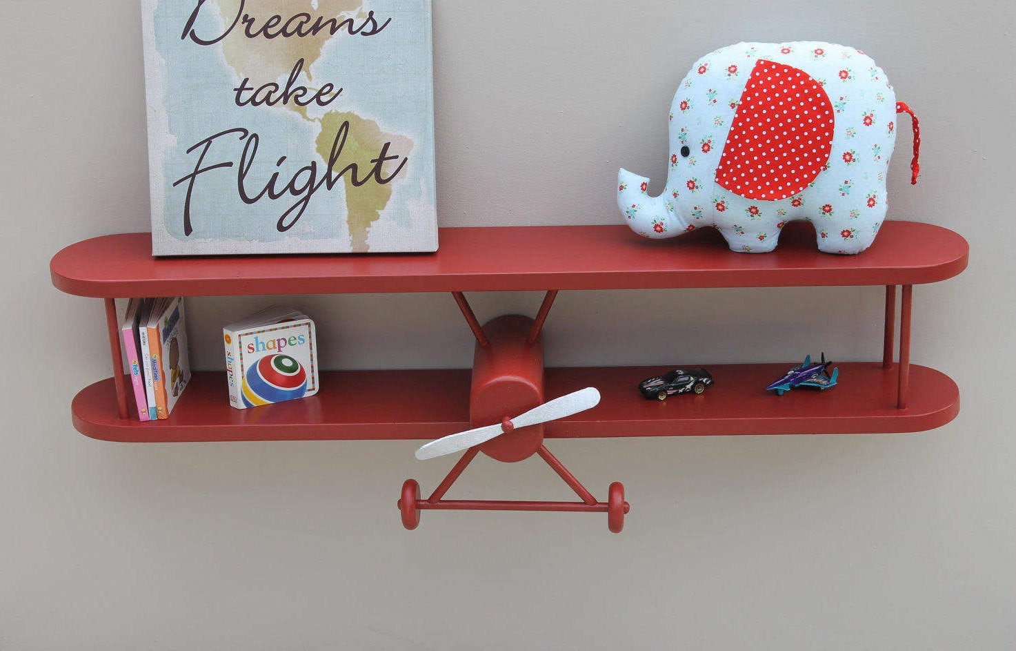 Airplane Baby Room Decor
 Airplane Shelf 3 ft long plane pilot aircraft decor Baby