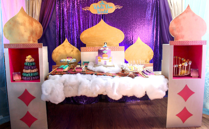 Aladdin Birthday Party
 Kara s Party Ideas "A Whole New World" Aladdin Birthday