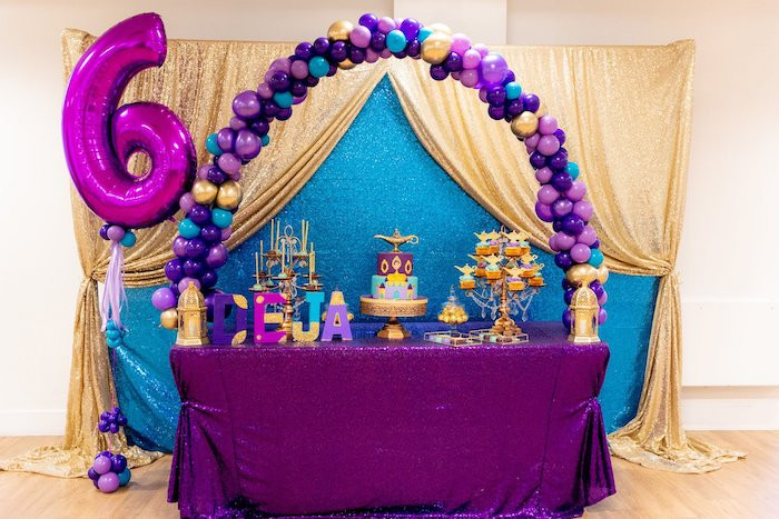 Aladdin Birthday Party
 Kara s Party Ideas Aladdin Birthday Party