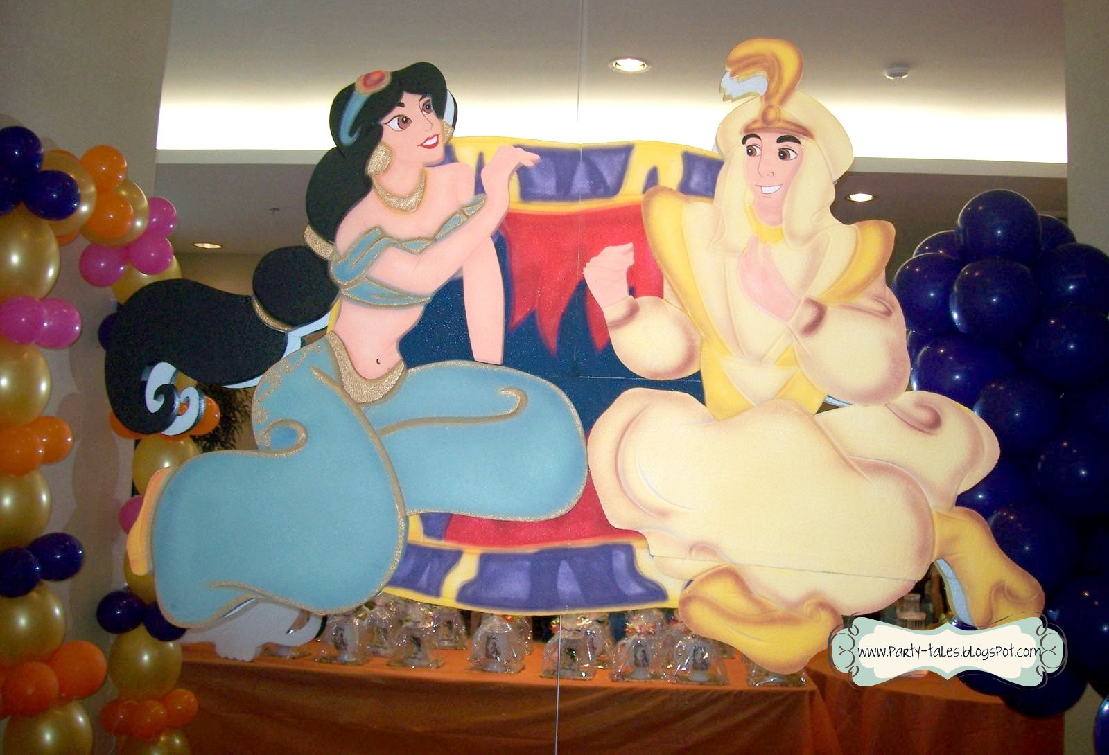 Aladdin Birthday Party
 Party Tales Birthday Party Jasmine and Aladdin A