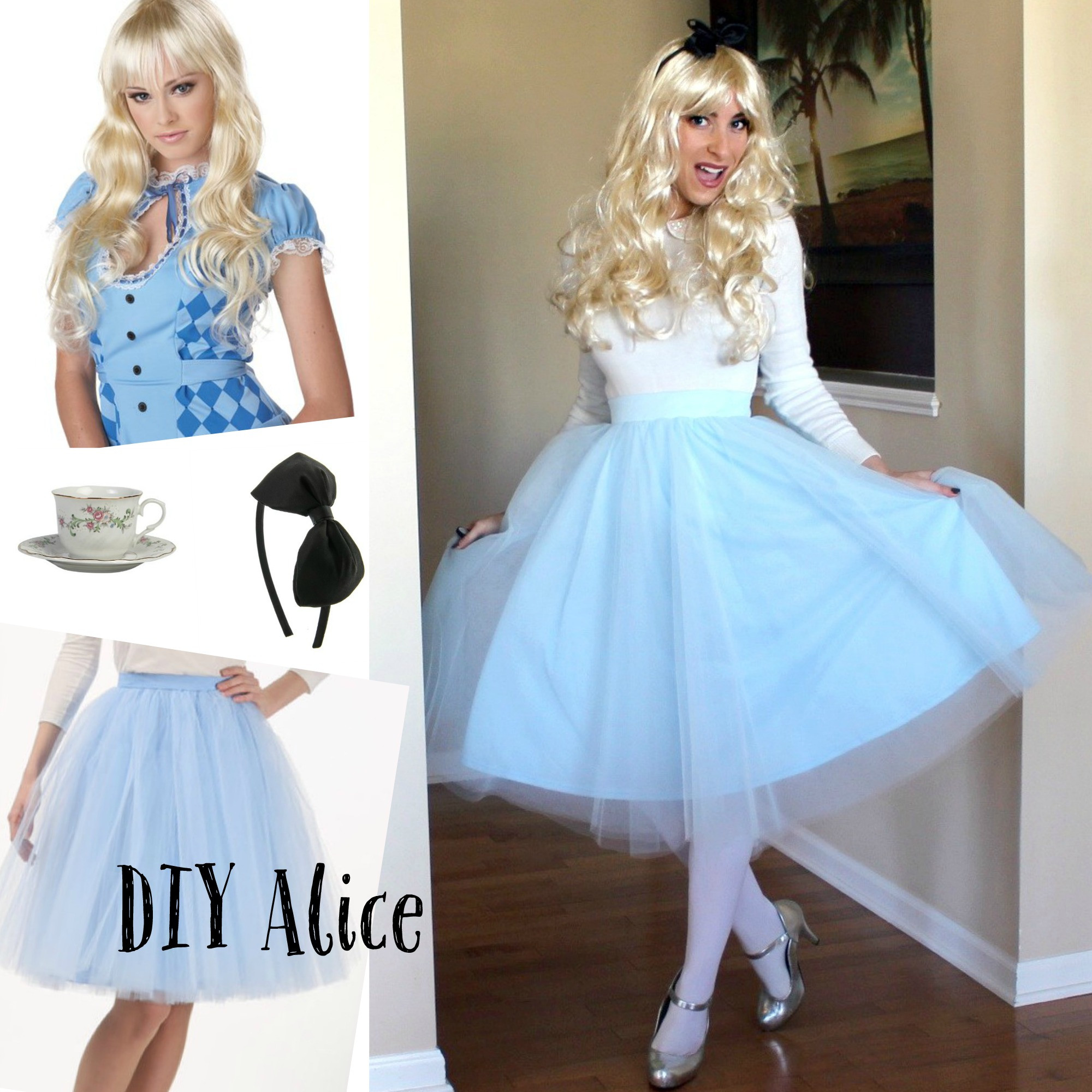 Alice And Wonderland DIY Costume
 Pepperminting Blog Archive Minnie & Alice Easy DIY
