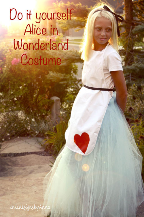 Alice And Wonderland DIY Costume
 DIY Halloween Costume Alice in Wonderland