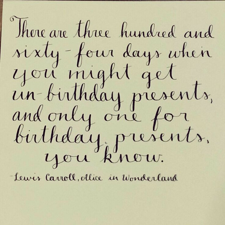 Alice In Wonderland Unbirthday Quote
 Alice In Wonderland Birthday Quotes QuotesGram