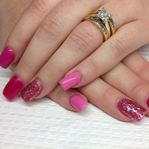 All Glitter Nails
 66 Cool Nail Designs For Spring