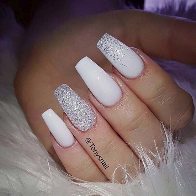 All Glitter Nails
 41 Nail Art Ideas for Coffin Nails