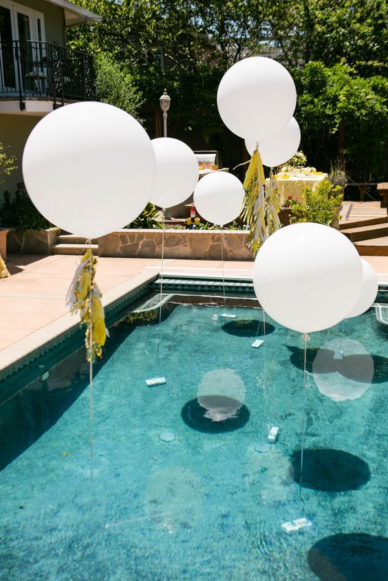 All White Pool Party Ideas
 24 Decorations That Will Make Any Pool Party Awesome