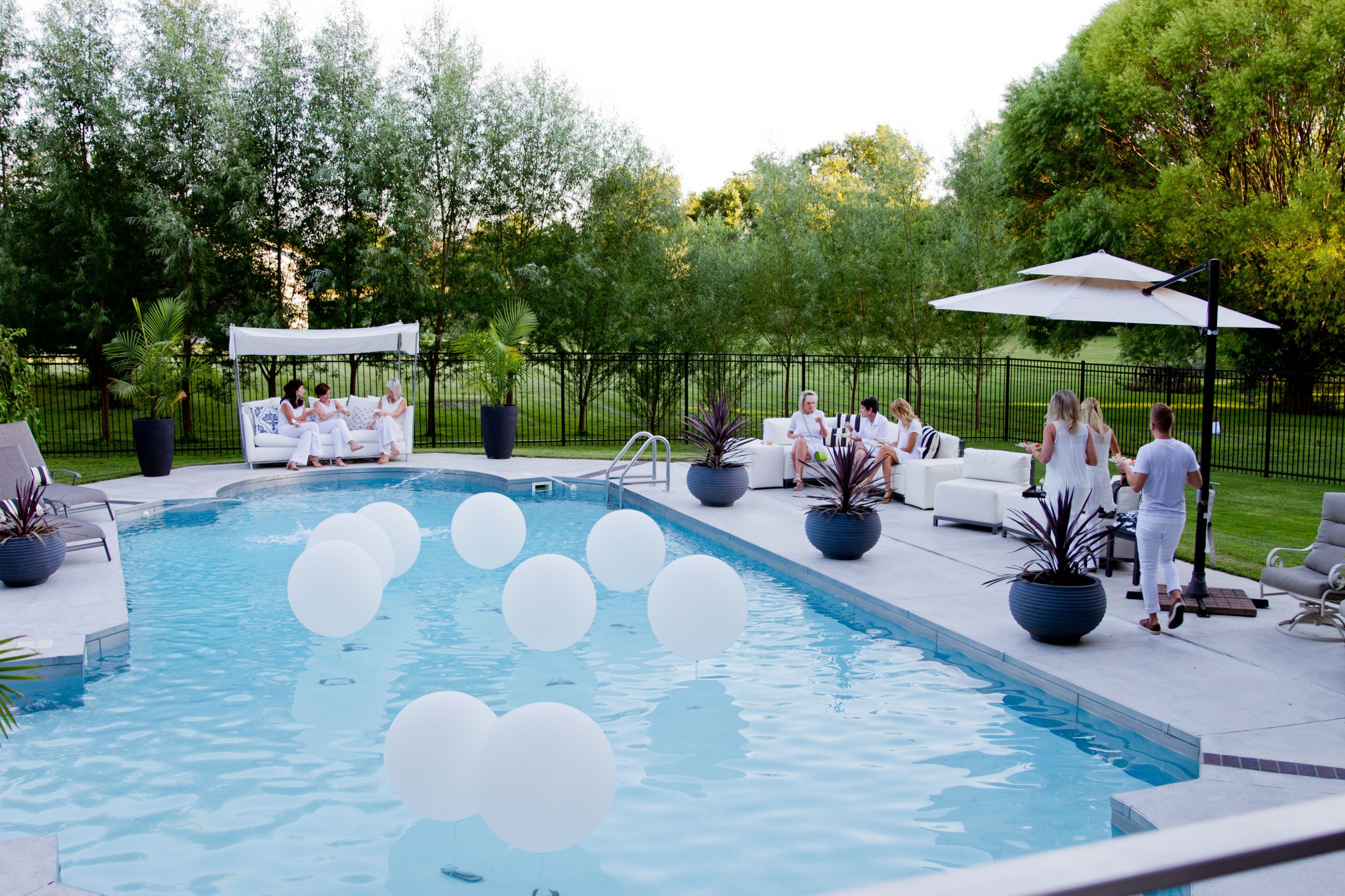 All White Pool Party Ideas
 A White Party to Remember