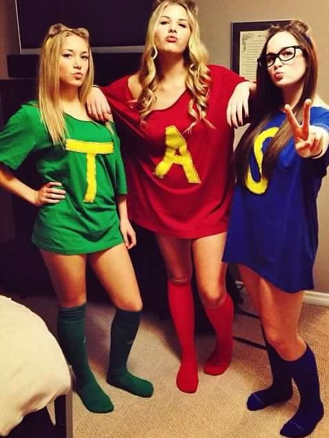 Alvin And The Chipmunks DIY Costume
 Alvin and the Chipmunks Halloween Costume DIY