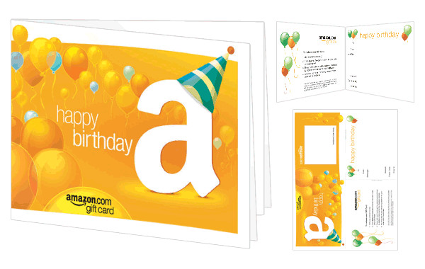 Amazon Birthday Cards
 Amazon Gift Cards in a Greeting Card with Free e
