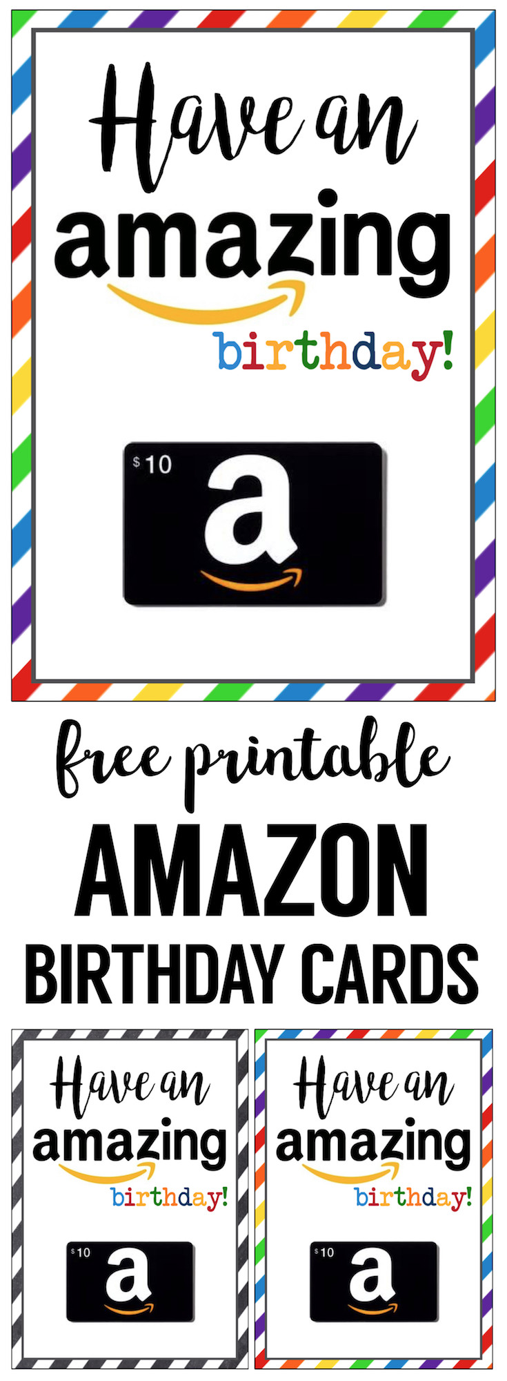 Amazon Birthday Cards
 Amazon Birthday Cards Free Printable Paper Trail Design