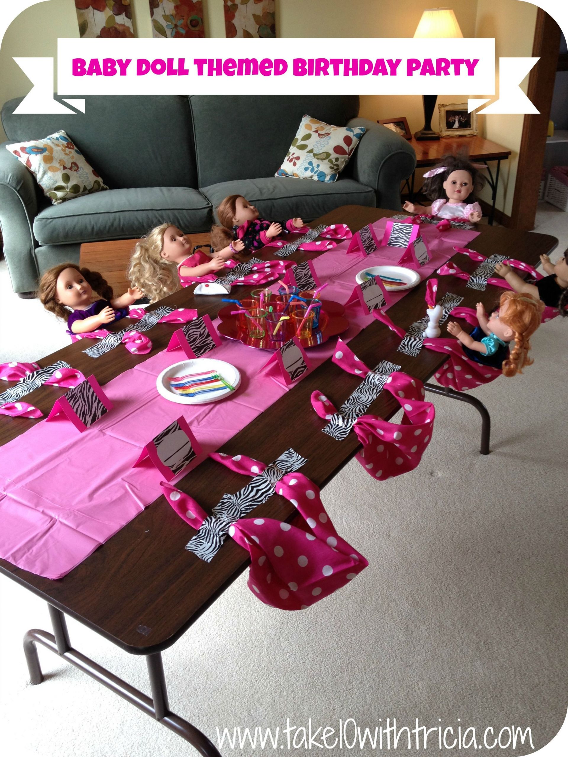 American Girl Tea Party Food Ideas
 Great idea to seat lots of dolls at a party I really like
