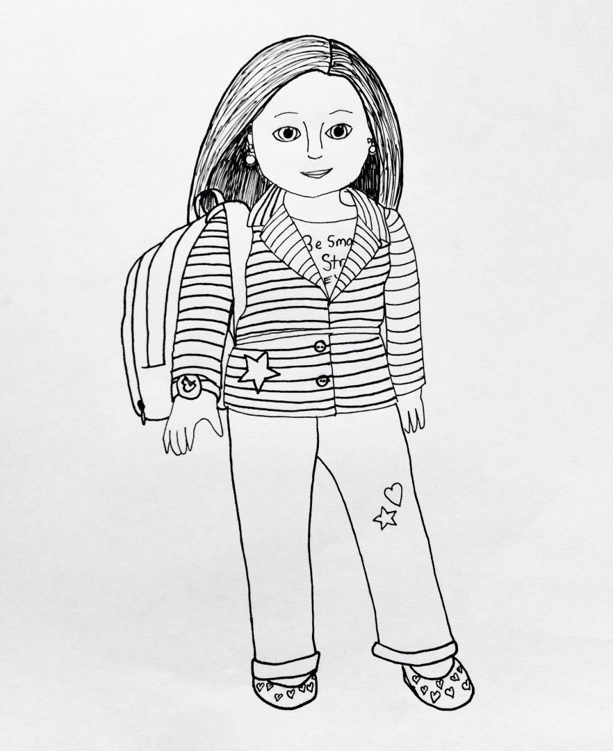 American Girls Coloring Pages
 Pin on Colorings