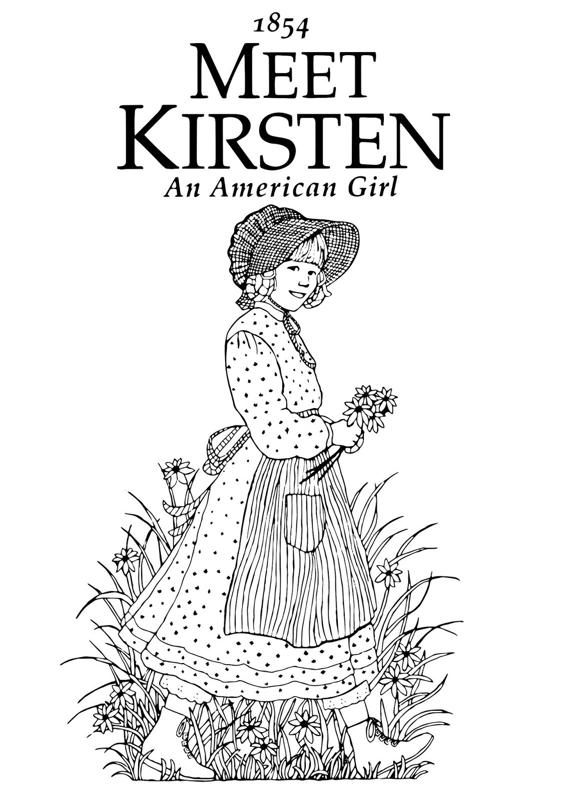 American Girls Coloring Pages
 My Cup Overflows Meet Kirsten An American Girl