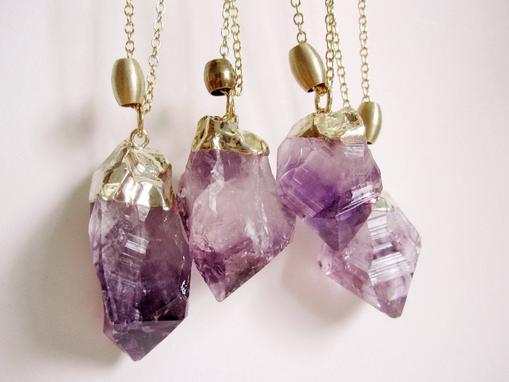 Amethyst Crystal Necklace
 Chandeliers & Pendant Lights