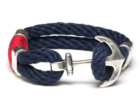 Anchor Rope Bracelet
 Nautical Rope Bracelet Nautical Anchor Bracelet Navy Blue