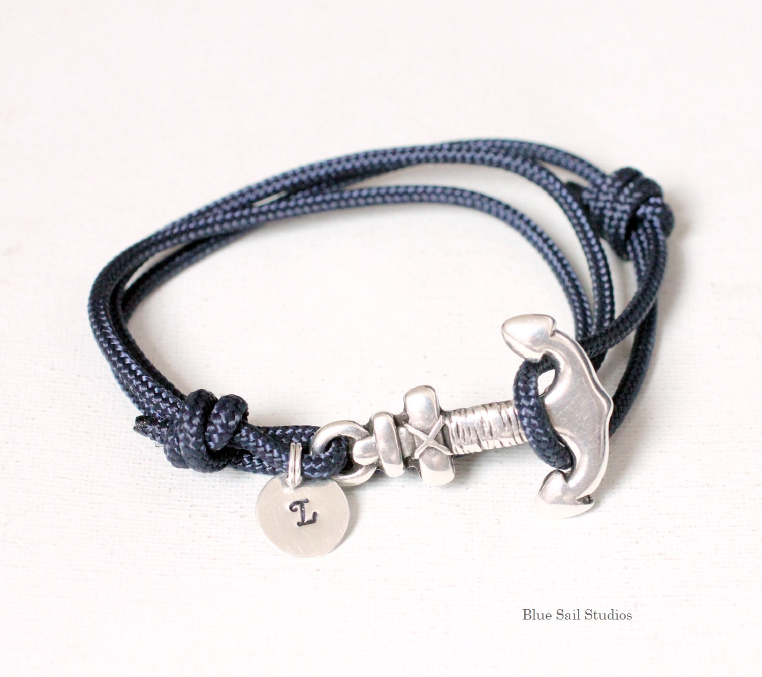 Anchor Rope Bracelet
 Women s Nautical Anchor Rope Bracelet by BlueSailStudios1