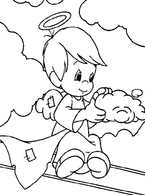 Angel Coloring Pages For Kids
 Kids Page Angel Coloring Pages