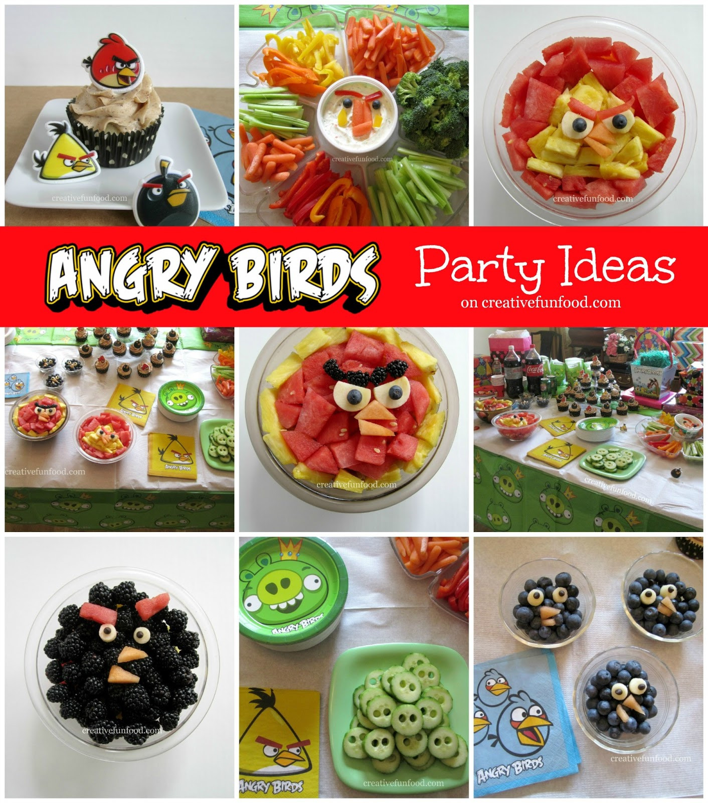 Angry Birds Party Food Ideas
 Creative Food Angry Birds Birthday Party Ideas