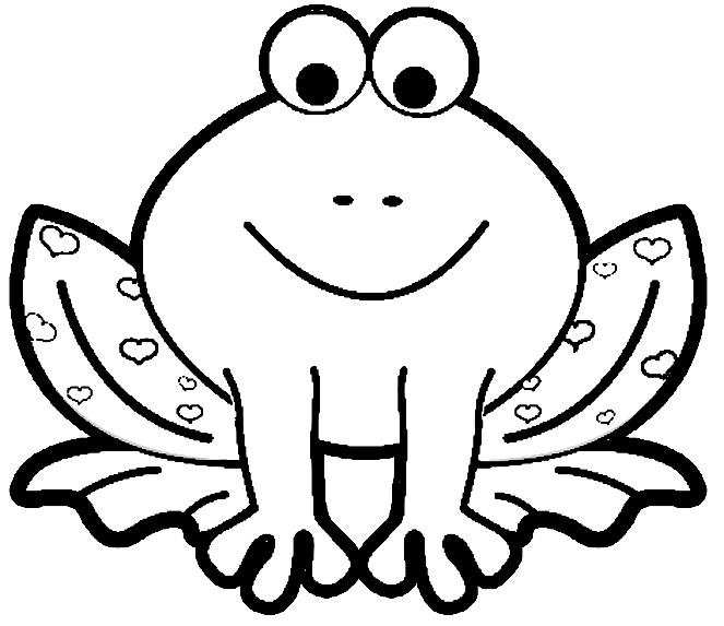 Animal Coloring Pages For Kids
 Frog Animal Coloring Pages For Kids